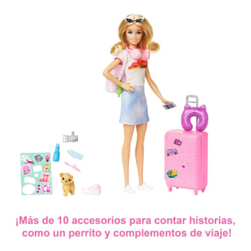 Barbie Viajera Muñeca Con Maleta Y Accesorios +3 Años - Image 4 of 7