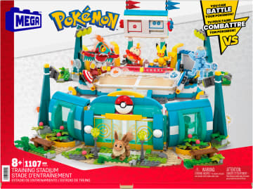 Conjunto De Construcción Estadio De Entrenamiento De Pokémon De Mega Para Niños Y Niñas, Incluye 5 Figuras De Acción (1101Piezas) - Imagen 7 de 7