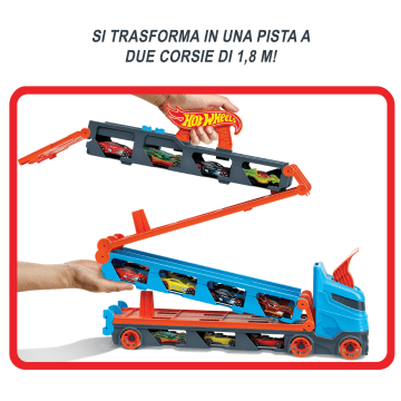 Hot Wheels Camion 2 In 1 Trasportatore E Pista – Imballaggio Sostenibile - Image 3 of 6