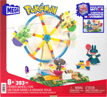 Conjunto De Construcción Diversión En La Noria De Pokémon De Mega Con 4 Figuras De Acción (393 Piezas), Para Niños Y Niñas - Image 6 of 6