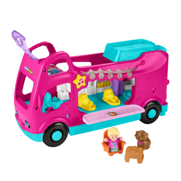 Fisher-Price Little People Barbie Kleine Droomcamper Rv Speelset Met Licht En Geluid, 2 Figuren - Imagen 1 de 5