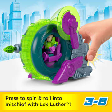 Imaginext Dc Super Friends Lex Luthor Spinning Saw Vehicle & Figure Set For Preschool Kids - Image 2 of 6