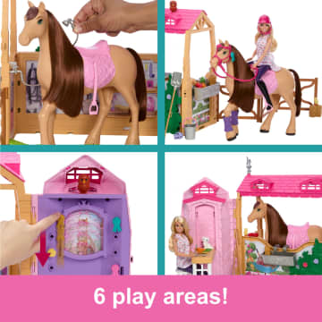 Barbie Mysteries The Great Horse Chase Playset Di Stalla Con Bambola, Cavallo Giocattolo E Accessori, Oltre 25 Pezzi - Image 4 of 6