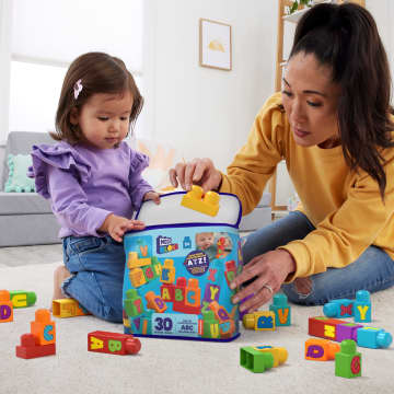 Çocuklar Için Mega Bloks Fisher-Price Alfabeli Blok Çantası (30 Parçalı) Ve Yeniden Kullanılabilen Saklama Çantası - Image 6 of 6