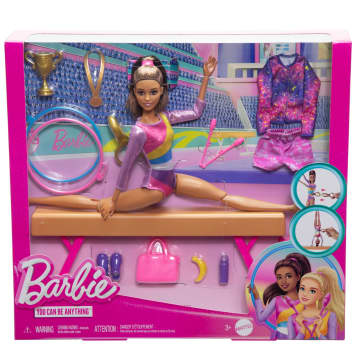 Barbie Ginnastica Artistica, Playset Con Bambola Bionda, Trave, Più Di 10 Accessori E Funzione Flip - Image 6 of 6