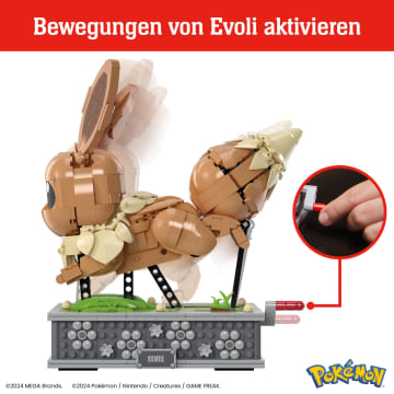 Mega Pokémon Bewegliches Evoli Bauspielzeug-Set (1381 Teile) Für Sammler - Image 4 of 6