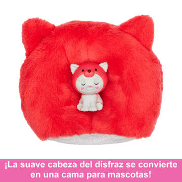 Muñeca Y Accesorios De La Colección Barbie Cutie Reveal Con Temática De Disfraces, 10 Sorpresas, Gatito Disfrazado De Oso Panda Rojo - Imagen 5 de 6