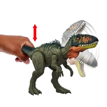 Jurassic World Méga Prédateurs Tyrannotitan Figurine De Dinosaure Avec 2 Coups Dévastateurs Activés Grâce À Sa Queue, Jeu Numérique - Image 4 of 6