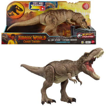 Jurassic World All-Out Attack Tyrannosaurus Rex Dinosaur Action Figure Toy - Image 1 of 6