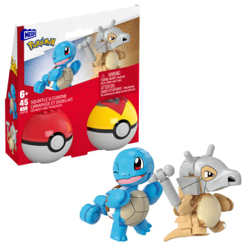 Conjunto De Construcción De Poké Ball De Pokémon De Mega Con 2 Figuras De Acción (45 Piezas) Para Niños Y Niñas - Image 1 of 7