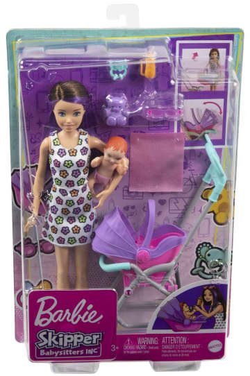 Conjunto De Juego Skipper Babysitters Inc. De Barbie Con Muñeca Y Cochecito, A Partir De 3 Años - Imagen 6 de 6
