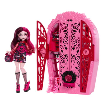 Monster High Gizemli Arkadaşlar Gizemli Bahçe Oyun Seti, Draculaura Bebek, 19'Dan Fazla Sürpriz - Image 1 of 6