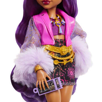 Monster High Monster Fest Clawdeen Wolf Fashion Doll With Festival Outfit, Band Poster And Accessories - Image 4 of 6