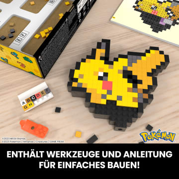 Mega Pokémon Pikachu Bauspielzeug-Set (400-Teilig) Retro-Set Für Sammler - Image 5 of 6