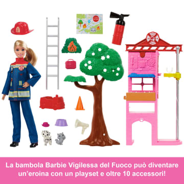 Barbie Vigile Del Fuoco Playset - Image 3 of 6