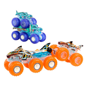 Hot Wheels Monster Trucks Power Smashers Toy Truck & Big Rig Multipack (4 Toy Trucks) - Image 1 of 6