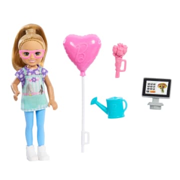 Barbie Chelsea Florist Doll & Accessories Set, Career-Themed Blonde Small Doll - Image 1 of 6