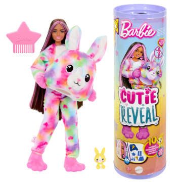 Barbie Cutie Reveal Bunny Doll & Accessories, Color Dream Series With 10 Surprises - Image 1 of 5