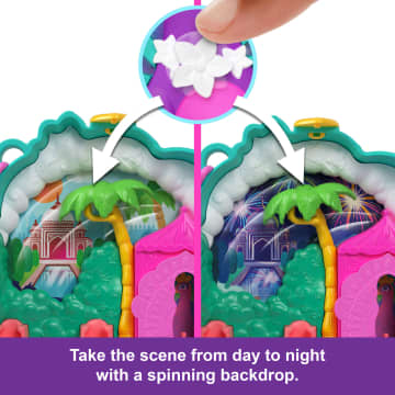 Polly Pocket Peacock Garden Compact With 2 Micro Dolls And Pets, Travel Toy With Animal Accessories - Image 3 of 5