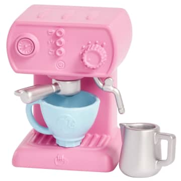 Barbie Chelsea Can Be… Barista Doll And 7 Career-Themed Accessories Including Coffee Maker - Image 3 of 6