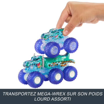 Hot Wheels-Gros Camion Monster Trucks Power Smashers-Coffret - Imagen 4 de 6