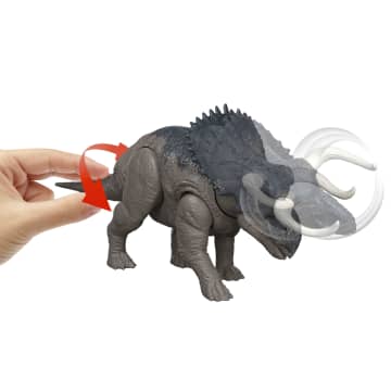 Juguete De Dinosaurio Nasutoceratops Rugido Salvaje De Jurassic World: El Renacer, Mordiscos Y Sonido Controlados Con La Cola - Bild 4 von 6