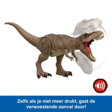 Jurassic World Totale Aanval Tyrannosaurus Rex Dinosaurus Actiefiguur Speelgoed - Image 5 of 6