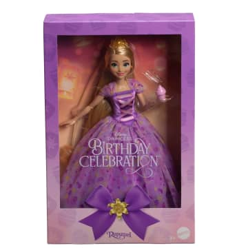 Mattel Disney Prinses Verjaardagsfeest Rapunzel Modepop, Geïnspireerd Op De Film Tangled, Cadeaus Voor Kinderen En Verzamelaars - Image 6 of 6