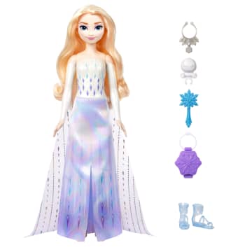 Disney Frozen Spin & Reveal Elsa Fashion Doll & Accessories With 11 Surprises - Image 4 of 4