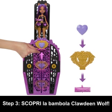 Monster High Segreti Da Brivido Misteri Mostruosi Playset, Clawdeen Wolf Bambola Con Oltre 19 Sorprese - Image 5 of 6