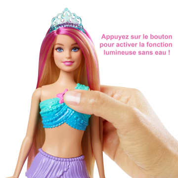 Barbie-Poupée Barbie Dreamtopia Sirène Lumières Scintillantes, 3-7 Ans - Imagen 5 de 6