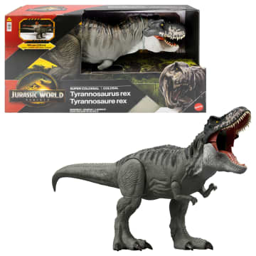 Jurassic World: Die Wiedergeburt Riesendino Tyrannosaurus Rex Actionfigur, T-Rex-Dinosaurierspielzeug, Filmgetreu - Image 1 of 6
