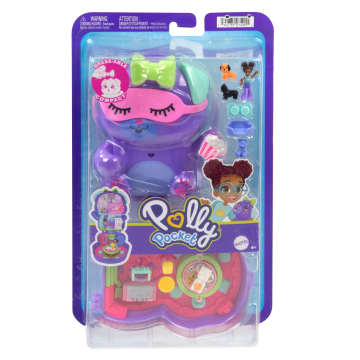 Polly Pocket Compacte Speelset Slaapfeestje Met Puppy's Met 1 Micropop En Speelgoedhondjes, Speelgoed Voor Onderweg Met Lekkere Hapjes En Stylingaccessoires - Image 6 of 6