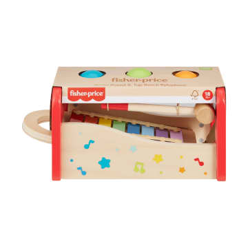 Yürüme Çağındaki Çocuklar Için Fisher-Price Bagetli Ksilofon Standı, 6 Ahşap Parçadan Oluşan Müzik Aleti Oyuncağı - Bild 6 von 6