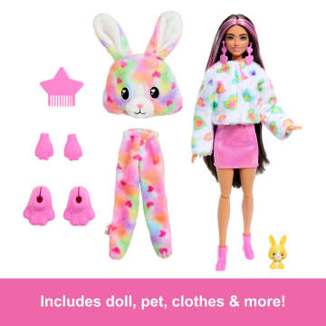 Barbie Cutie Reveal Bunny Doll & Accessories, Color Dream Series With 10 Surprises - Image 5 of 6