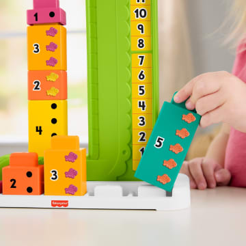 Fisher-Price Matematikçi Timsah, Okul Öncesi Çağdaki Çocuklar Için Eğitici Oyuncak Ve Üst Üste Dizilebilir 10 Blok - Imagen 3 de 6