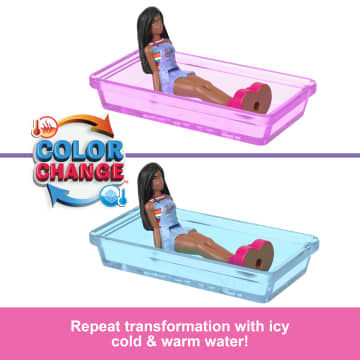 Barbie Mini Barbieland Doll & Vehicle Set With 1.5-Inch Doll & Dreamcamper With Color-Change Pool - Image 3 of 6