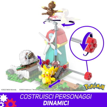 MEGA Pokémon Mulino A Vento Nella Natura Con Action Figure, Set Da Costruzione Per Bambini (240 Pezzi) - Image 4 of 7
