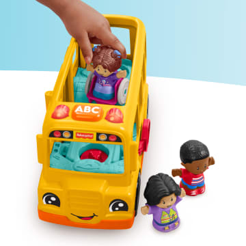 Fisher-Price Little People Schoolbus Muzikaal Peuterspeelgoed Met Licht En Geluid, 2 Figuren - Image 4 of 6