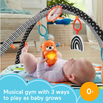 Fisher-Price 3-In-1 Music, Glow And Grow Gym Activity Play Mat - Image 2 of 6