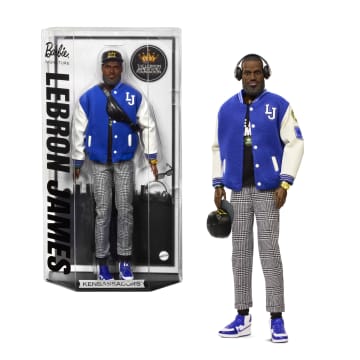 Muñeco Kenbassador Coleccionable De Lebron James De Barbie Signature Con Conjunto De Chaqueta Universitaria Y Accesorios - Bild 1 von 6