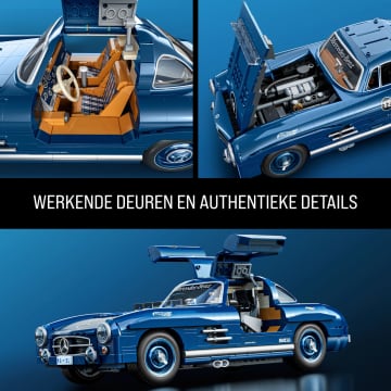 Mattel Brick Shop Hot Wheels Mercedes-Benz 300 Sl Bouwspeelgoedkit (1600 Stuks), Voor Verzamelaars - Image 6 of 6