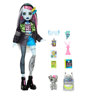 Monster High Frankie Stein Fashion Doll With Pet Watzie And Accessories - Image 2 of 6