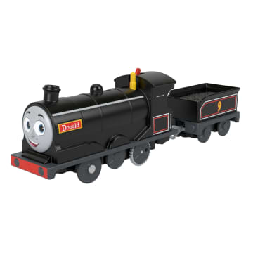 Thomas & Friends Donald Motorized Toy Train Engine With Cargo Car For Preschool Kids - Image 1 of 6