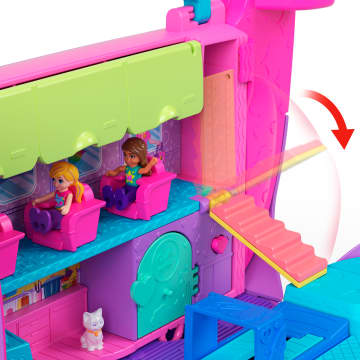 Polly Pocket Kitty Airways Speelset Met 2 Minipoppen En Huisdier, Vliegtuig Reisspeelgoed Met Accessoires - Imagen 2 de 6