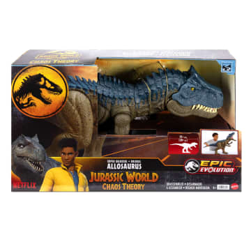 Jurassic World Super Colossal Allosaurus Dinosaur Action Figure Toy 38 Inches Long, Swallows Minis - Image 6 of 6