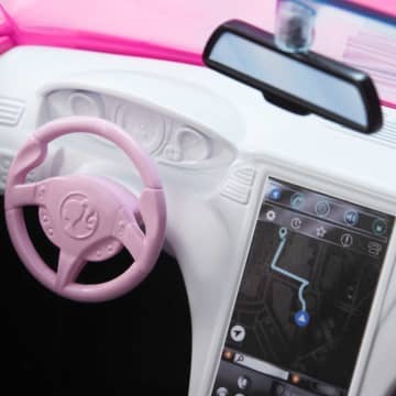 Barbie - Voiture Cabriolet De Barbie - Véhicule Poupée Mannequin - Dès 3 Ans - Imagen 4 de 6