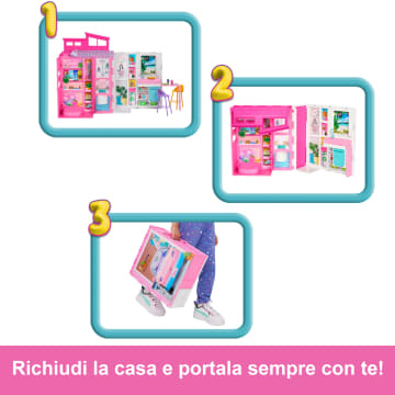 Barbie Casa Delle Vacanze, Playset Con 4 Aree Di Gioco E 11 Accessori Decorativi - Image 4 of 6