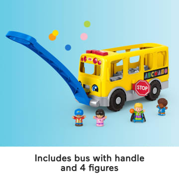 Fisher-Price Little People Big Yellow School Bus, Musical Pull Toy For Toddlers - Image 5 of 6