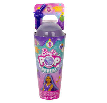 Barbie Pop Reveal Serie Frutta Bambola Con 8 Sorprese Tra Cui Cucciolo, Slime, Profumo Ed Effetto Cambia Colore - Image 9 of 9